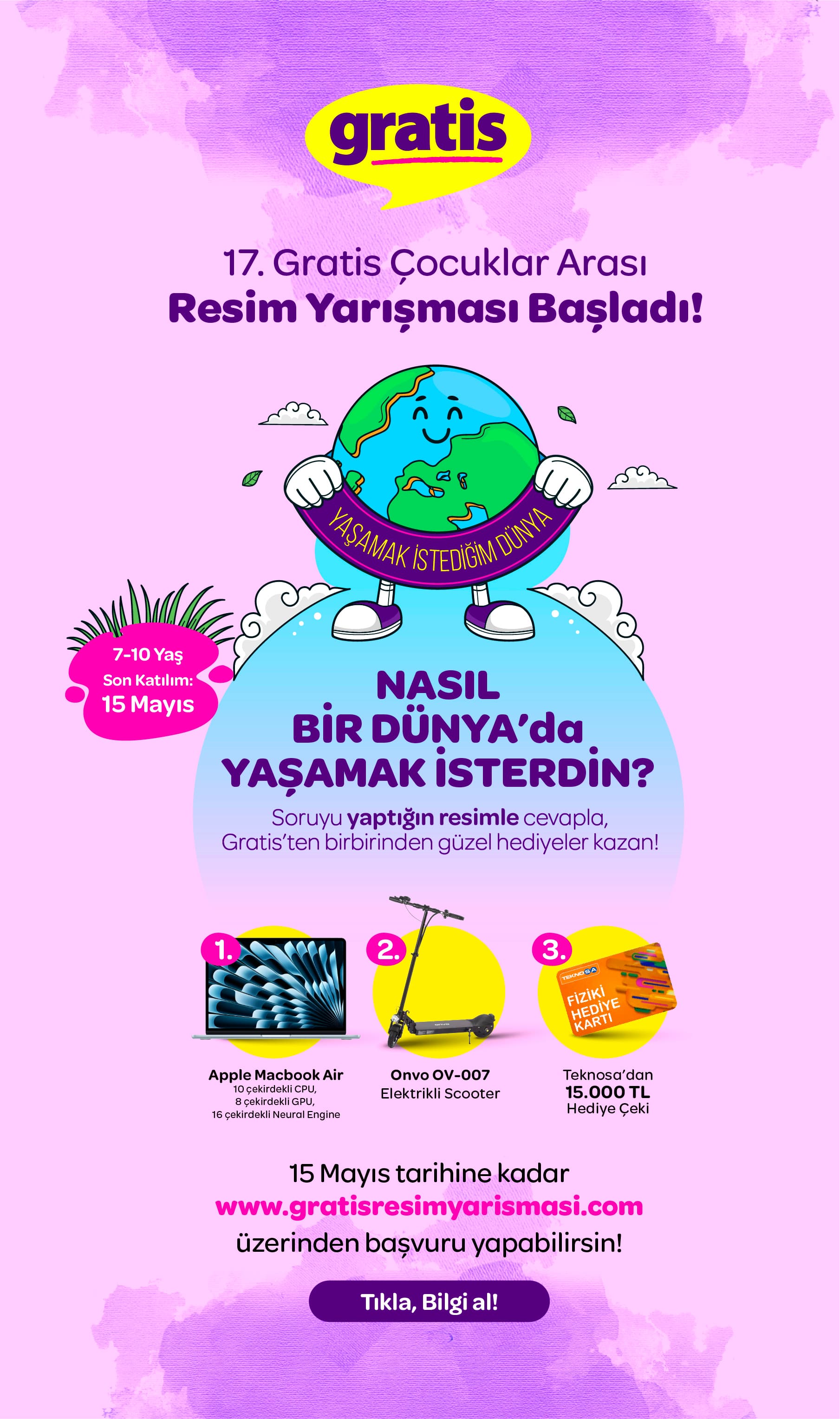 Gratis resim yarışması afişi