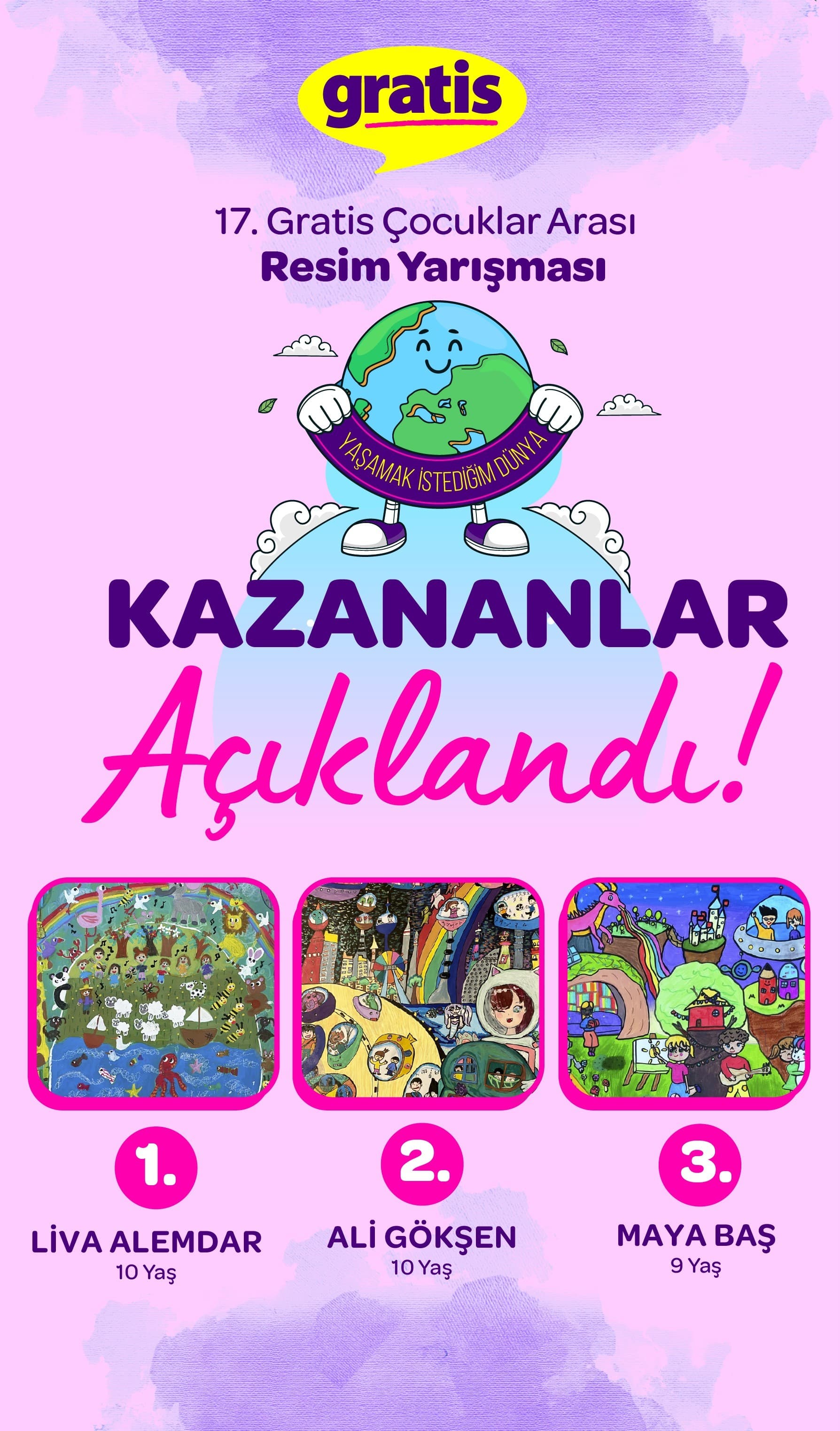 Gratis resim yarışması kazananları